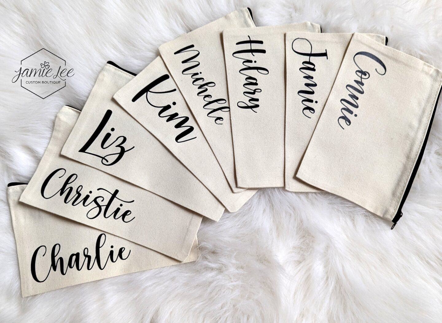 CUSTOM Name Zipper Pouch