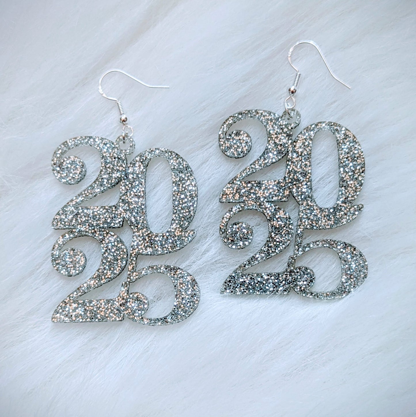 2025 Glitter Earrings (NYE)