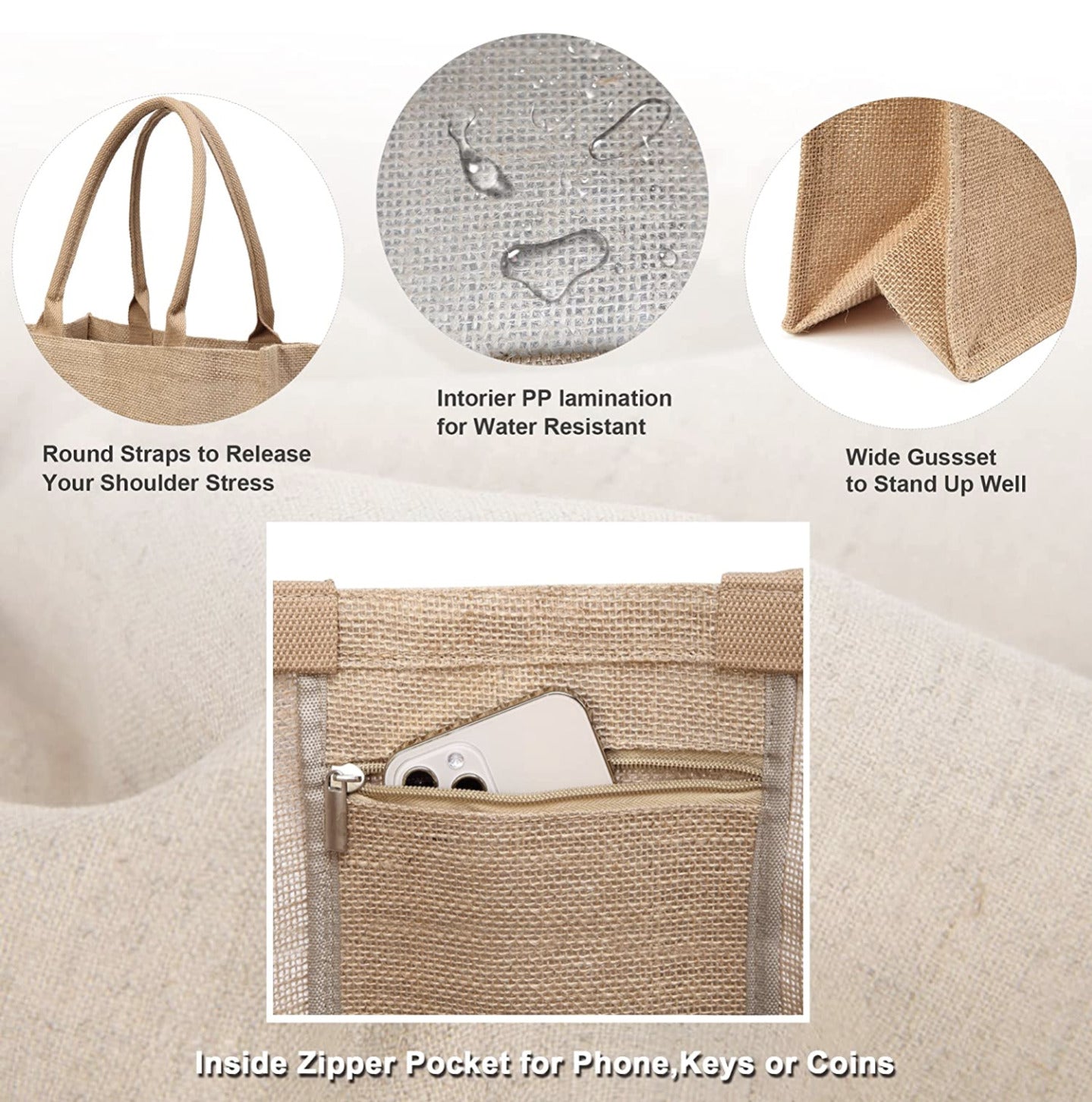 Jute Bag - "Enjoy the little things"
