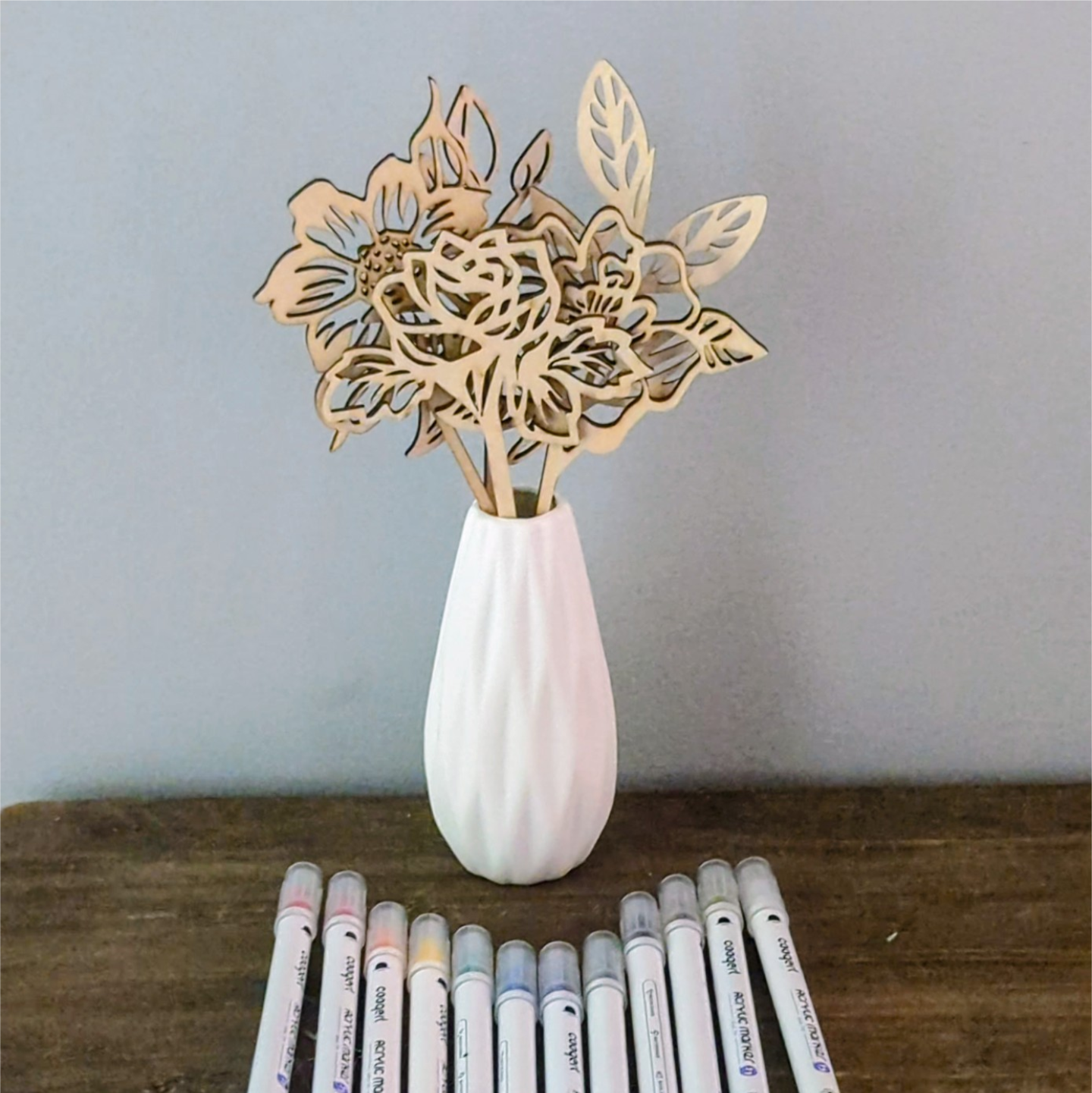 Wooden Floral Bouquet