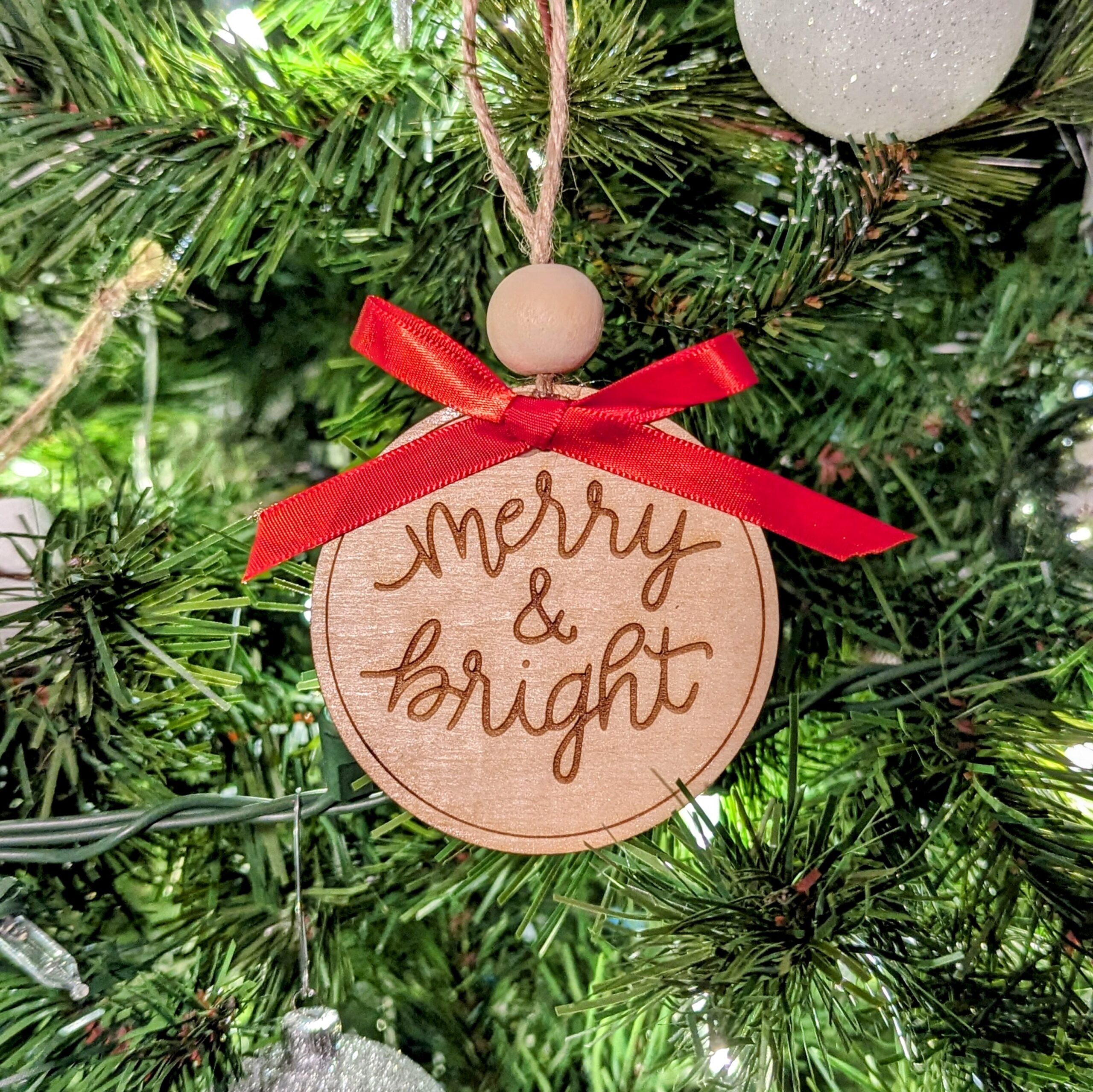 Merry & Bright ornament
