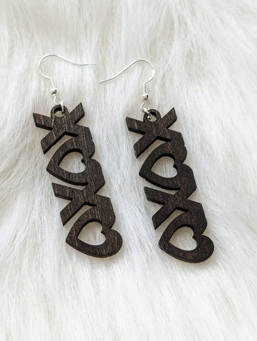XOXO Heart Earrings
