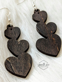 Heart Trio Earrings