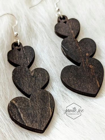 Heart Trio Earrings