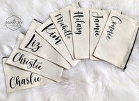 CUSTOM Name Zipper Pouch