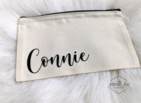 CUSTOM Name Zipper Pouch