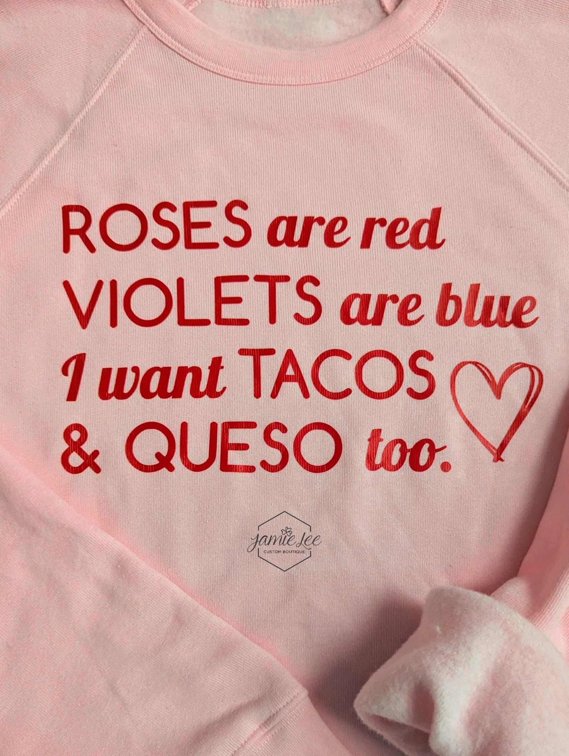 TACOS Poem soft-feel sweatshirt