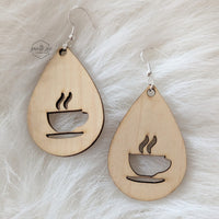Teardrop Coffee Earrings
