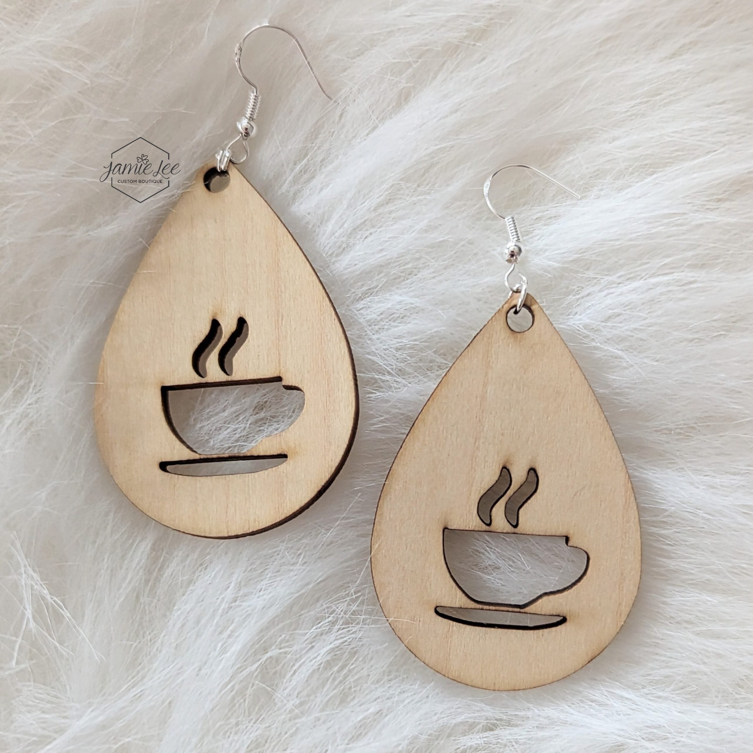 Teardrop Coffee Earrings