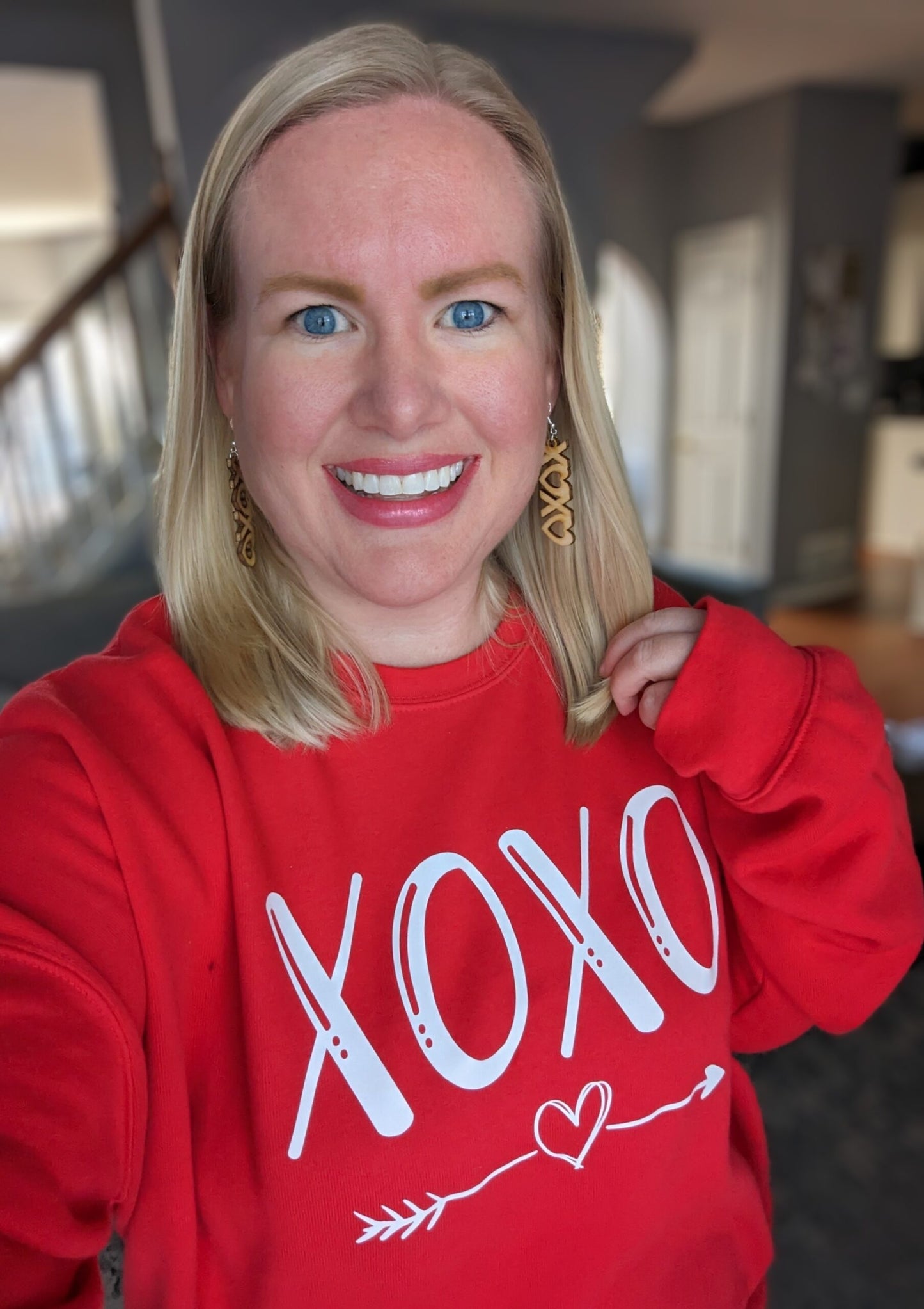 XOXO Heart Earrings