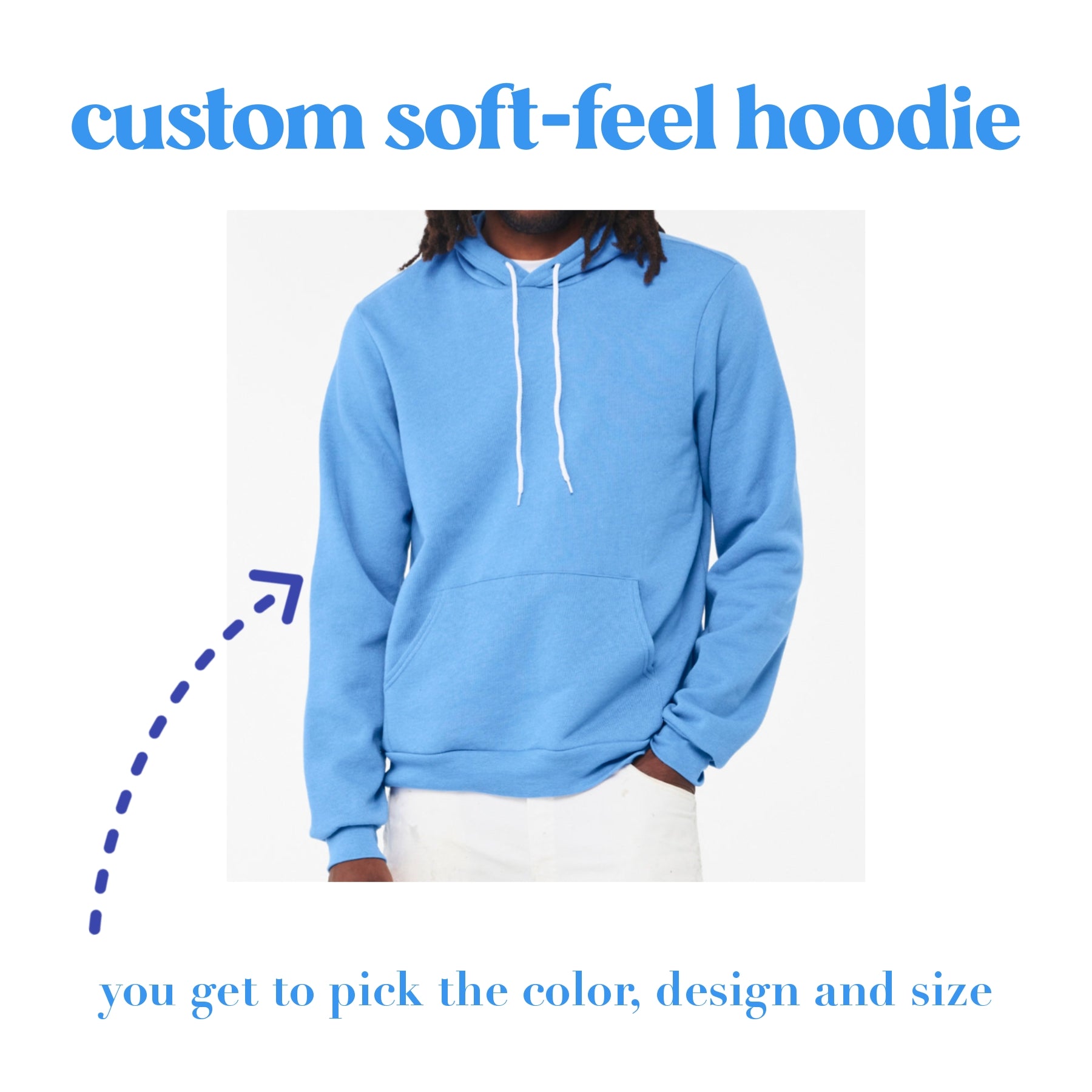 CUSTOM Adult Soft-feel Hoodie
