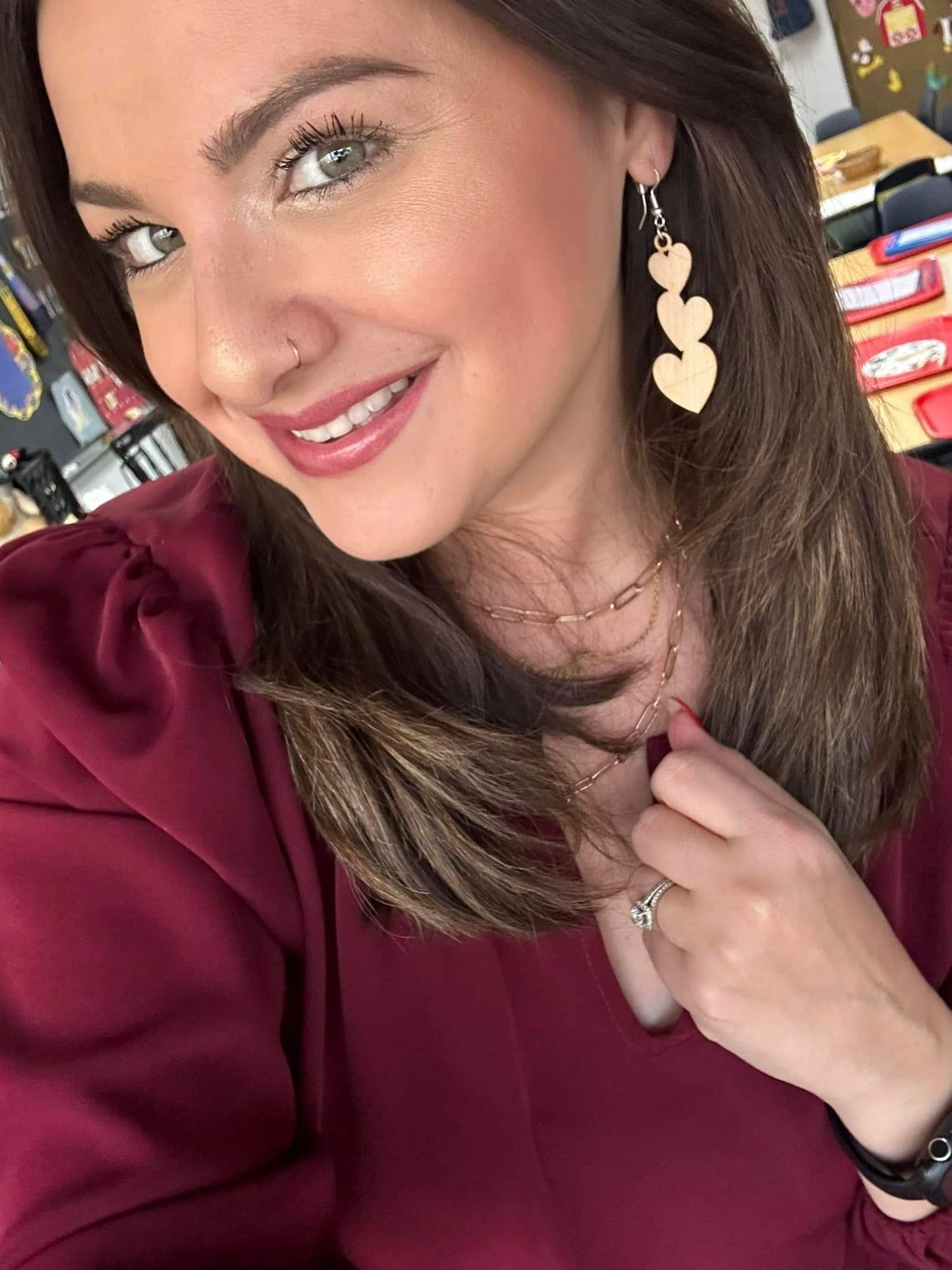 Heart Trio Earrings
