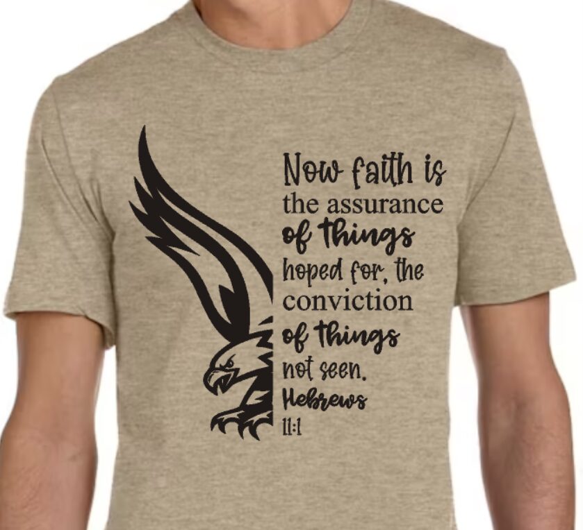 Hebrews 11:1 soft-feel tee