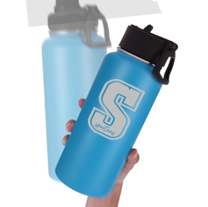 SPARTANS 32oz Water Bottle (laser engraved)