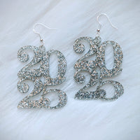 2025 Glitter Earrings (NYE)