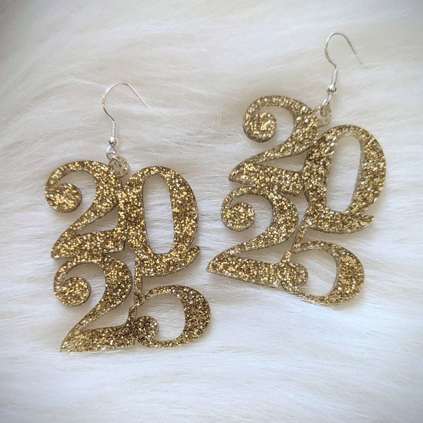 2025 Glitter Earrings (NYE)