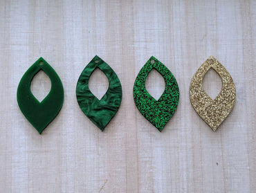 Oval Cutout Acrylic Earrings