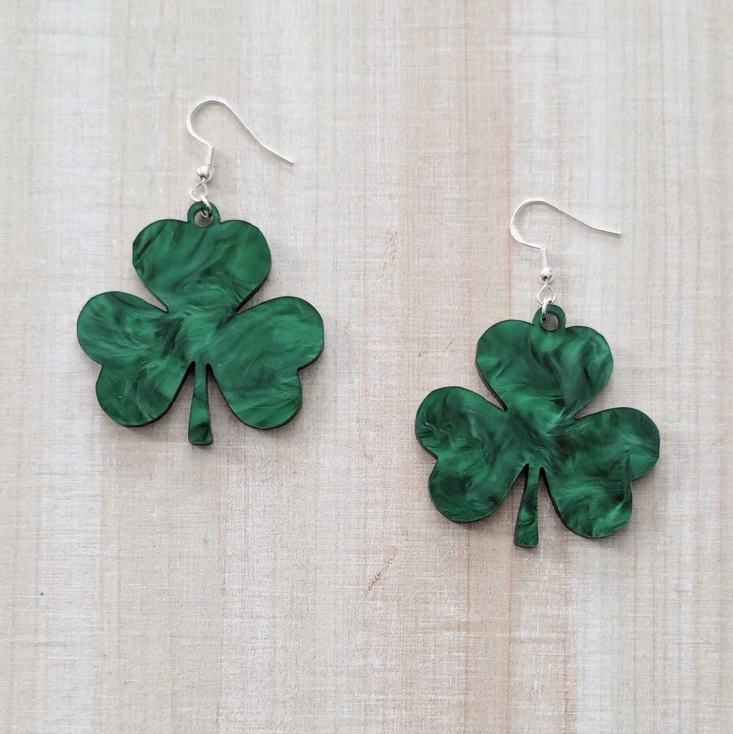Shamrock Acrylic Earrings