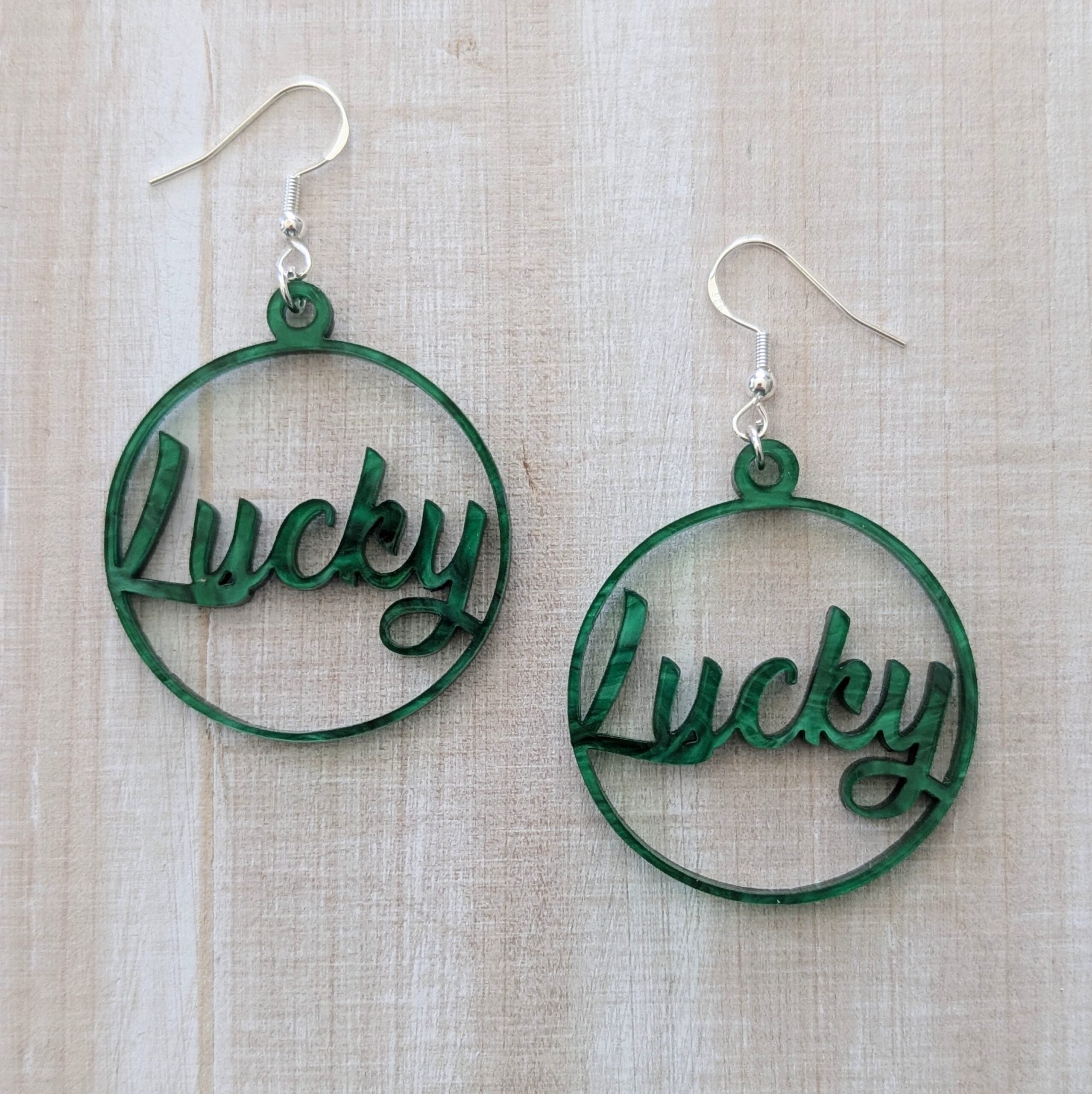 Lucky Acrylic Earrings