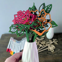 Wooden Floral Bouquet