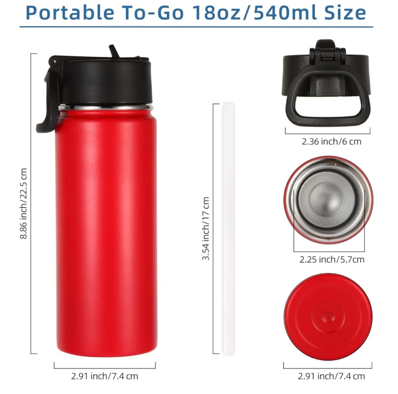 CUSTOM Name 18oz Water Bottle (laser engraved)