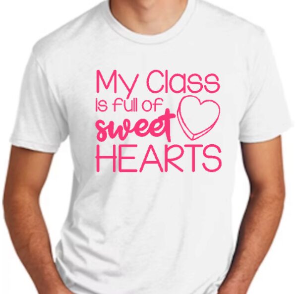 Teacher Valentine shirt (pink design)