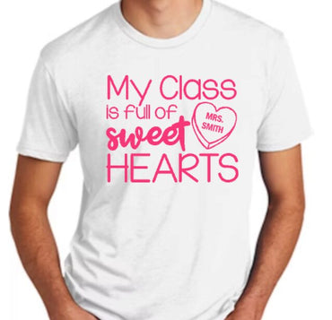 Teacher Valentine shirt (pink design)