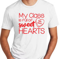 Teacher Valentine shirt (red design)