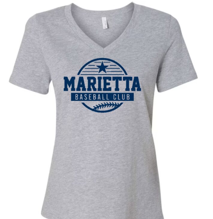 MBC Women's V-neck soft-feel tee