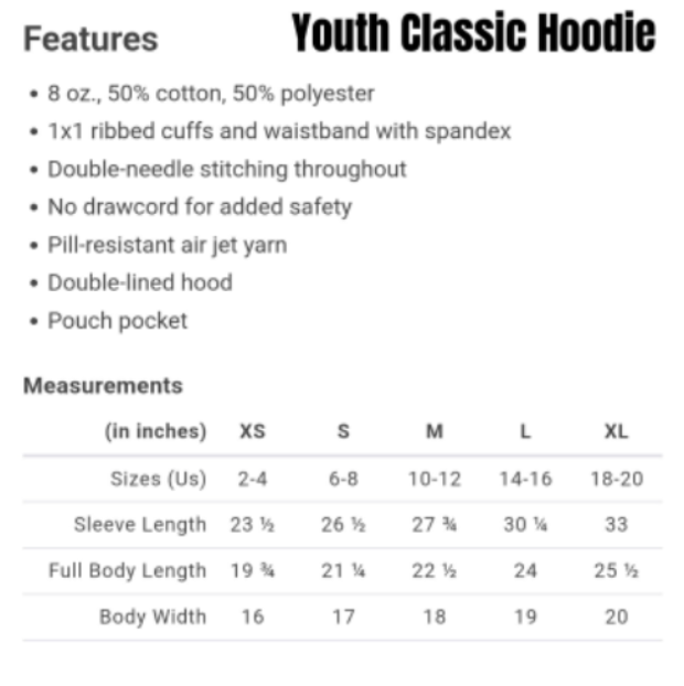 MBC Youth classic hoodie